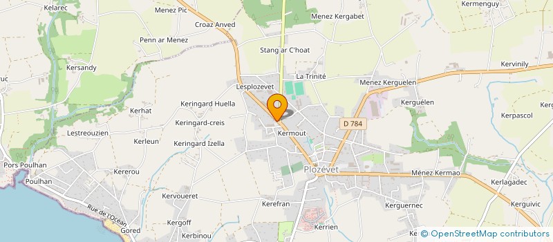 localisation de l'entreprise MADAME AMELIE LAGADEC  PLOZEVET