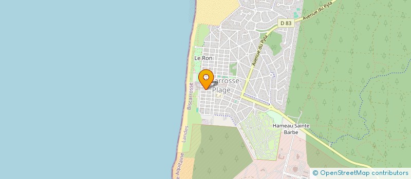 localisation de l'entreprise MADAME AMELIE LALANDE  BISCARROSSE