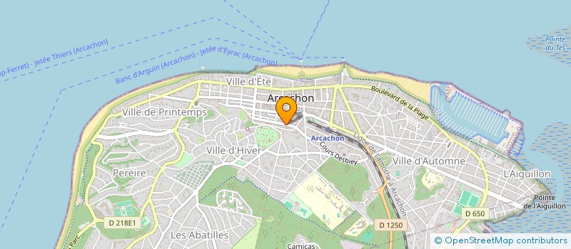 localisation de l'entreprise MADAME AMELIE LAMBRECHT  ARCACHON