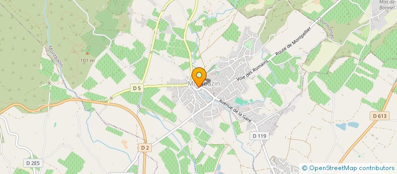 localisation de l'entreprise MADAME AMELIE LAMOUROUX  MONTBAZIN