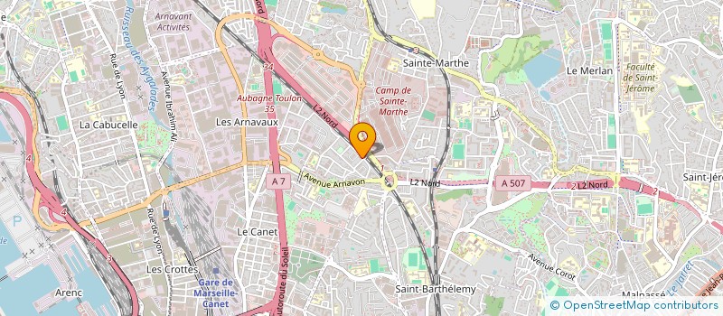 localisation de l'entreprise MADAME AMELIE LANGAGNE à MARSEILLE