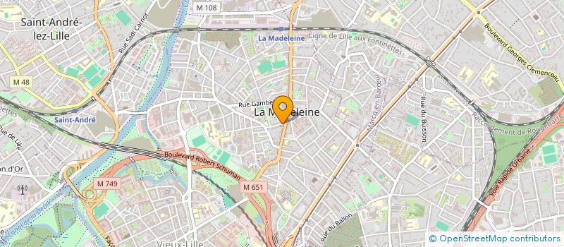 localisation de l'entreprise MADAME AMELIE LAROZE à LA MADELEINE