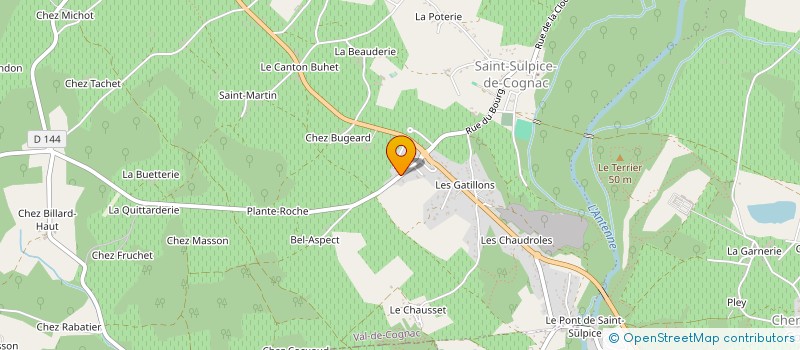 localisation de l'entreprise MADAME AMELIE LASPOUSSAS à SAINT-SULPICE-DE-COGNAC