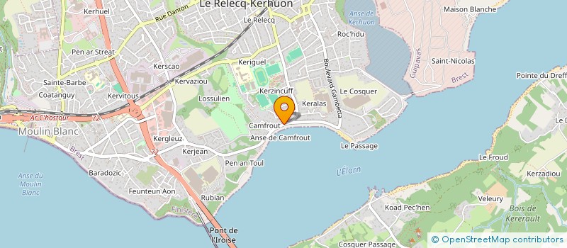 localisation de l'entreprise MADAME AMELIE LE BANNER à LE RELECQ-KERHUON