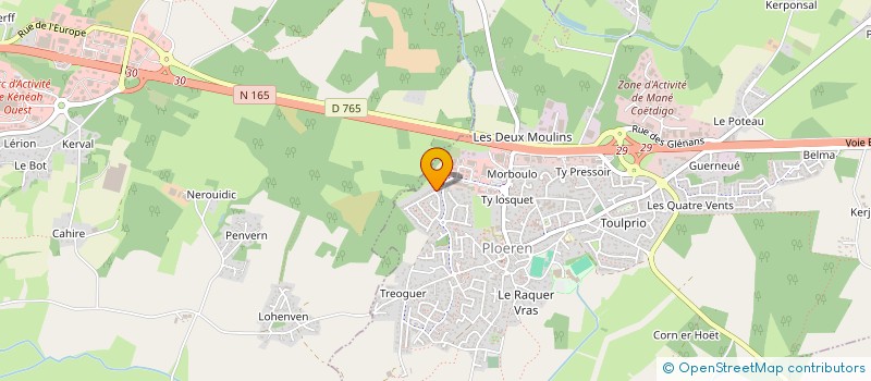 localisation de l'entreprise MADAME AMELIE LE GAL  PLOEREN