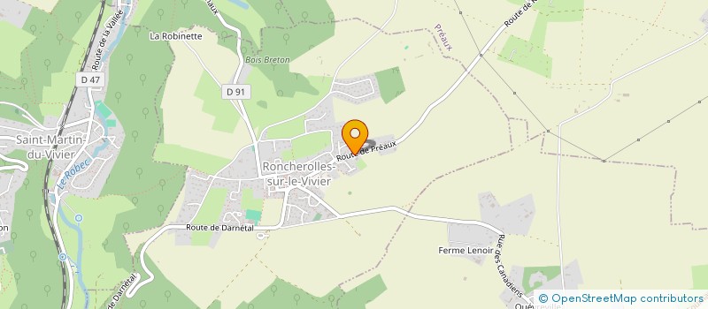 localisation de l'entreprise MADAME AMELIE LE LAY  RONCHEROLLES-SUR-LE-VIVIER