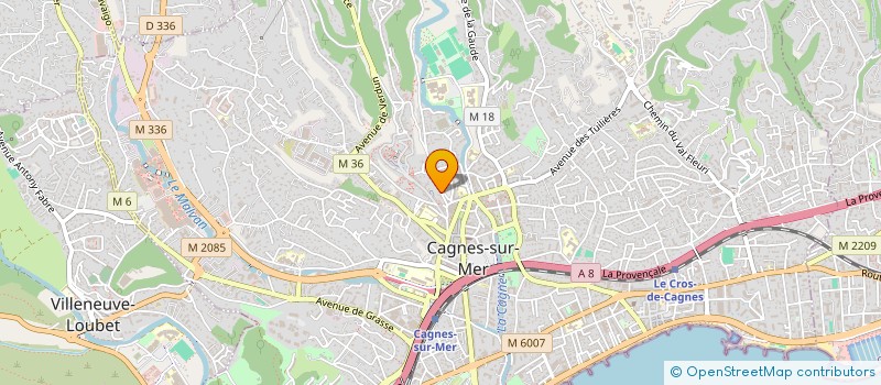 localisation de l'entreprise MADAME AMELIE LEBLANC à CAGNES-SUR-MER