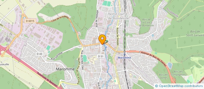 localisation de l'entreprise MADAME AMELIE LEBON  MAROMME