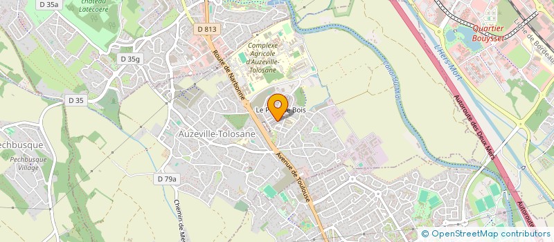 localisation de l'entreprise MADAME AMELIE LECLERC  AUZEVILLE-TOLOSANE