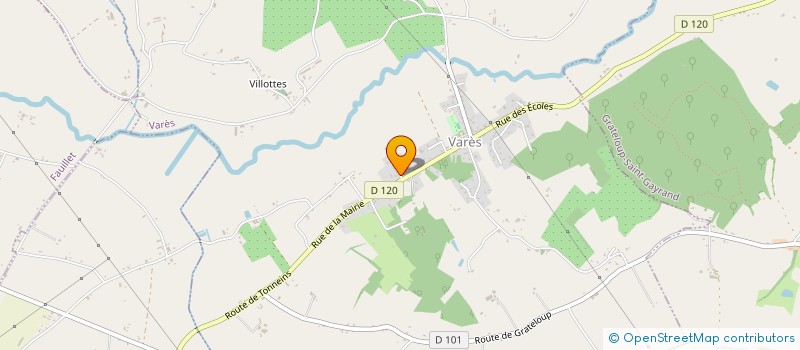 localisation de l'entreprise MADAME AMELIE LEFEBVRE  VARES