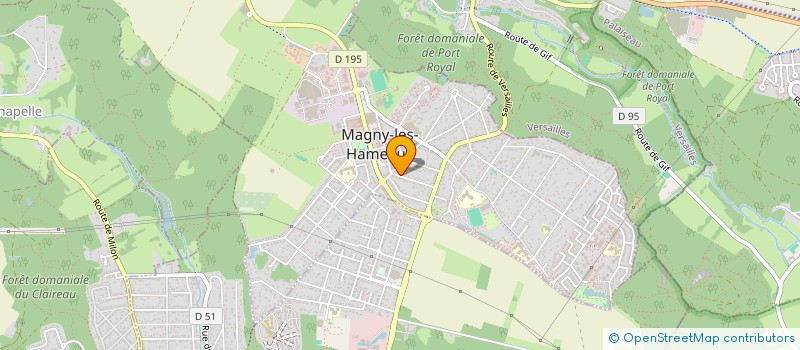 localisation de l'entreprise MADAME AMELIE LEFEVRE  MAGNY-LES-HAMEAUX