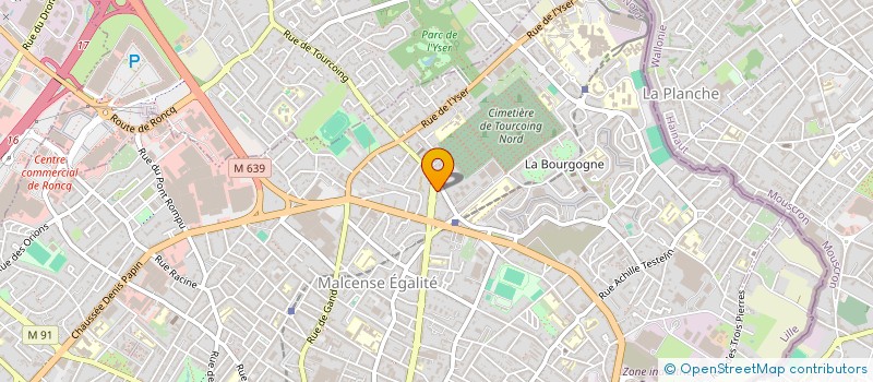 localisation de l'entreprise MADAME AMELIE LEGRAND  TOURCOING