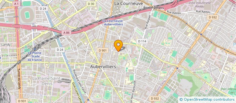 localisation de l'entreprise MADAME AMELIE LEMAIRE  AUBERVILLIERS