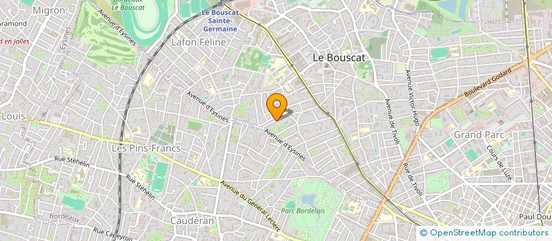 localisation de l'entreprise MADAME AMELIE LEPAGE  LE BOUSCAT