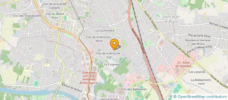 localisation de l'entreprise MADAME AMELIE LEVET à ORLEANS