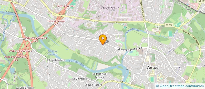 localisation de l'entreprise MADAME AMELIE LEZIN à VERTOU