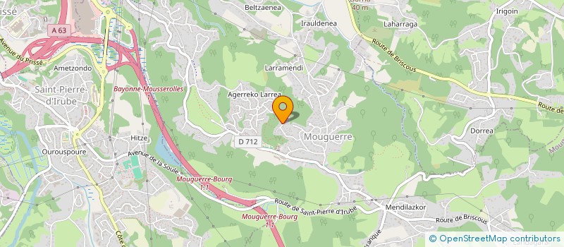 localisation de l'entreprise MADAME AMELIE LORGEOUX  MOUGUERRE