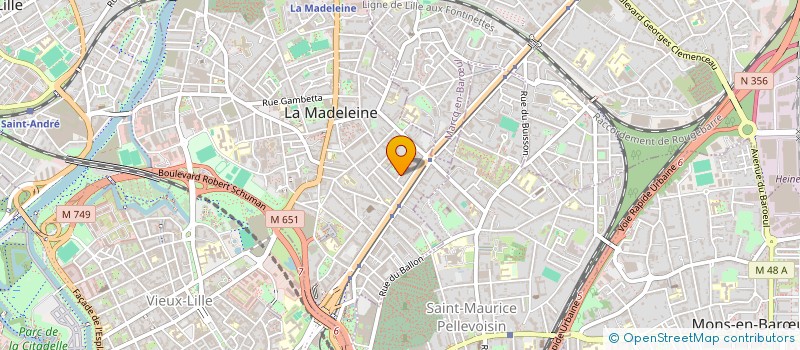 localisation de l'entreprise MADAME AMELIE LOURME à LA MADELEINE
