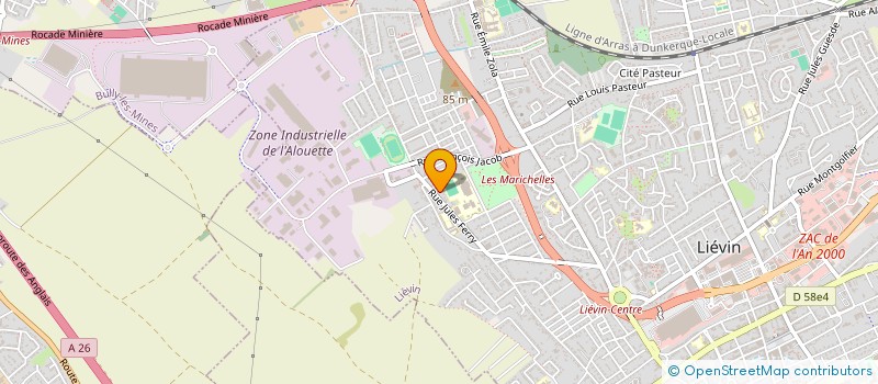 localisation de l'entreprise MADAME AMELIE LOUVION  LIEVIN