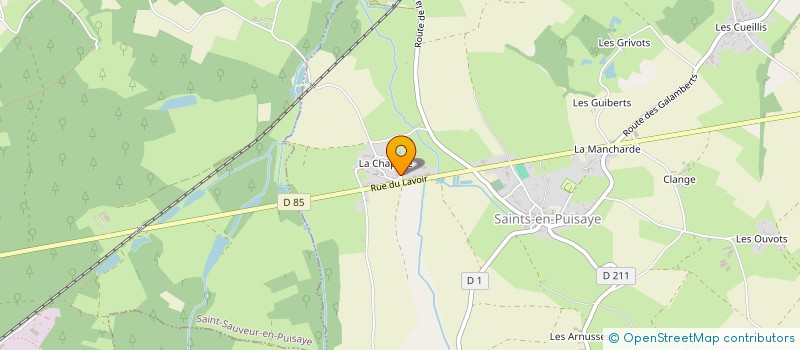 localisation de l'entreprise MADAME AMELIE LUCAS à SAINTS-EN-PUISAYE