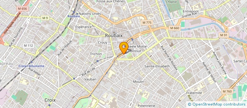 localisation de l'entreprise MADAME AMELIE LUISON à ROUBAIX