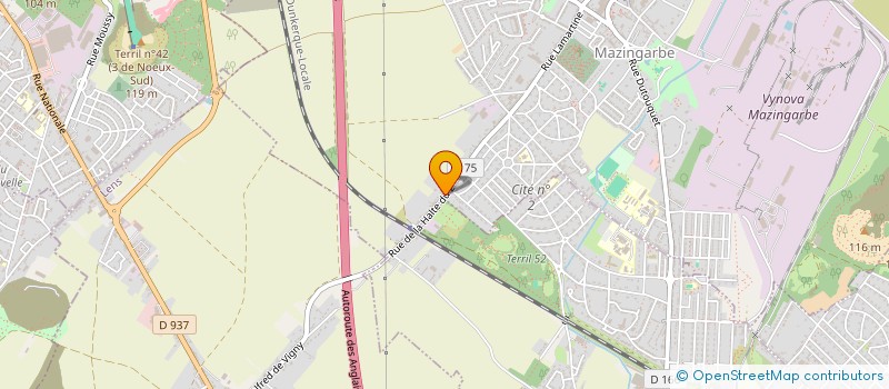 localisation de l'entreprise MADAME AMELIE LYOEN  MAZINGARBE