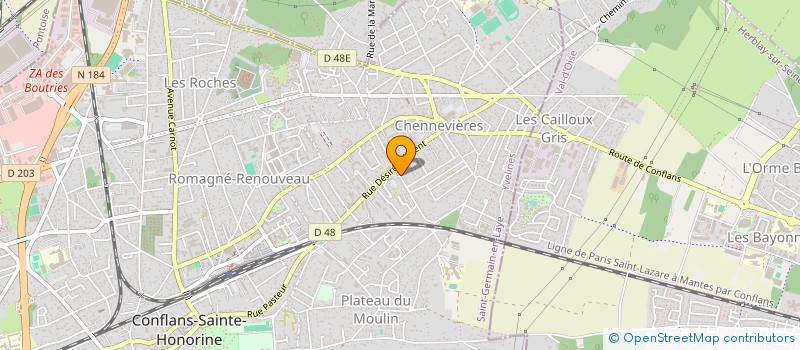 localisation de l'entreprise MADAME AMELIE MAGALHAES  CONFLANS-SAINTE-HONORINE