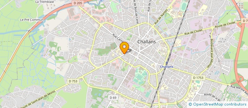localisation de l'entreprise MADAME AMELIE MAGAUD à CHALLANS