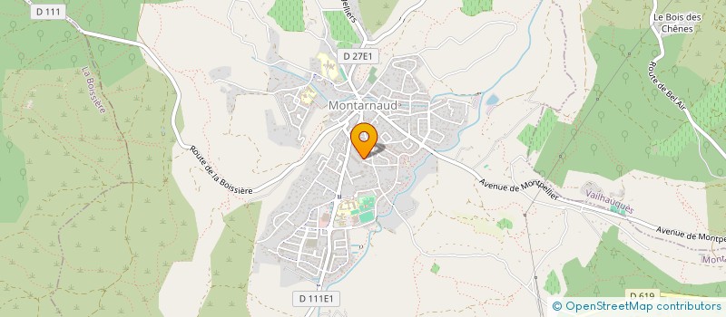 localisation de l'entreprise MADAME AMELIE MAGNIN  MONTARNAUD