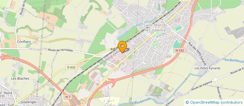 localisation de l'entreprise MADAME AMELIE MAHIEUX  SAINT-MARCEL-LES-VALENCE