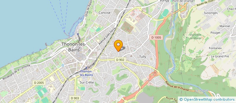 localisation de l'entreprise MADAME AMELIE MAIRE à THONON-LES-BAINS