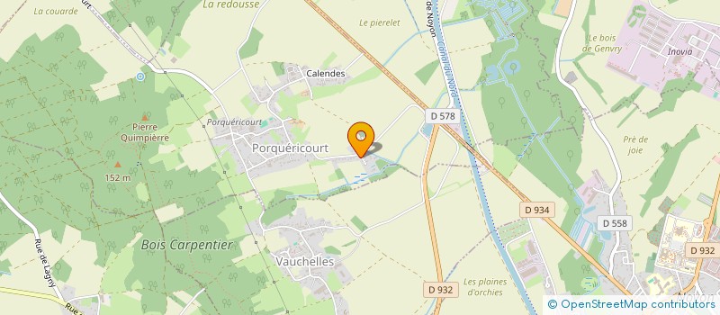 localisation de l'entreprise MADAME AMELIE MANOURY  PORQUERICOURT