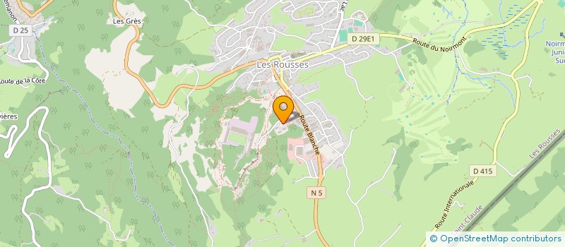 localisation de l'entreprise MADAME AMELIE MANTEAU  LES ROUSSES