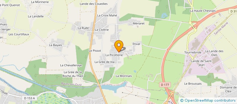 localisation de l'entreprise MADAME AMELIE MARCHAND  BAINS-SUR-OUST