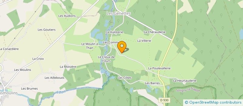 localisation de l'entreprise MADAME AMELIE MARECHAL à LES GENETTES