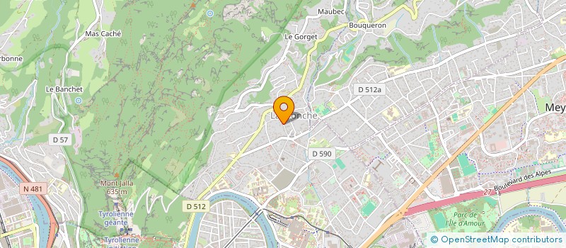 localisation de l'entreprise MADAME AMELIE MARIE SABINE DUMEE  LA TRONCHE