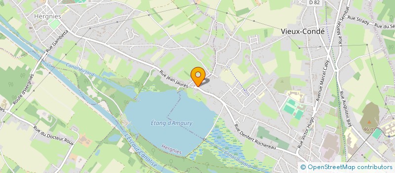 localisation de l'entreprise MADAME AMELIE MARQUINY  VIEUX-CONDE