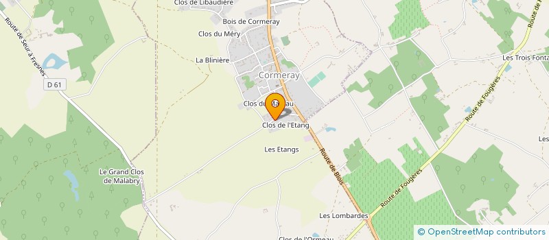 localisation de l'entreprise MADAME AMELIE MARRE  CORMERAY