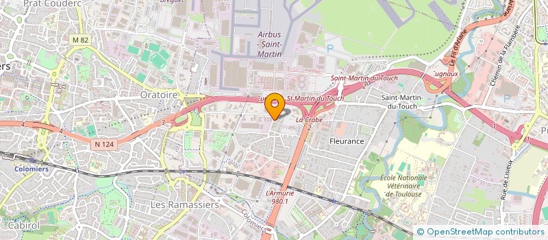 localisation de l'entreprise MADAME AMELIE MARTIN à TOULOUSE