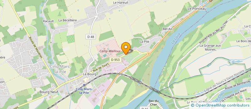 localisation de l'entreprise MADAME AMELIE MARTIN  CINQ-MARS-LA-PILE