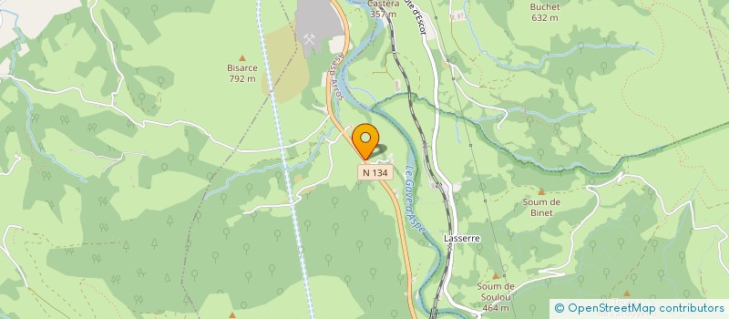 localisation de l'entreprise MADAME AMELIE MARTIN  ASASP-ARROS