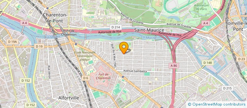 localisation de l'entreprise MADAME AMELIE MARTIN  MAISONS-ALFORT