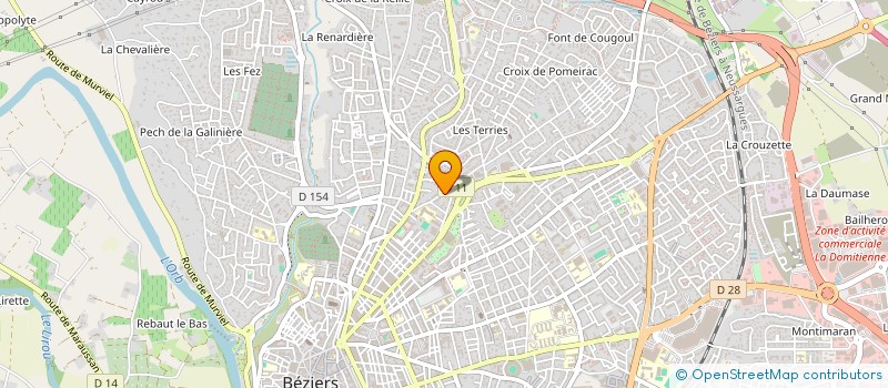 localisation de l'entreprise MADAME AMELIE MARTINEZ à BEZIERS