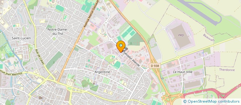 localisation de l'entreprise MADAME AMELIE MARTINEZ  BEAUVAIS