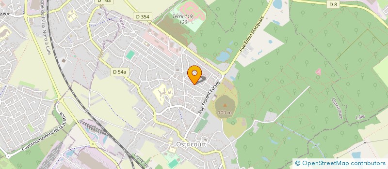 localisation de l'entreprise MADAME AMELIE MARTINOD  OSTRICOURT