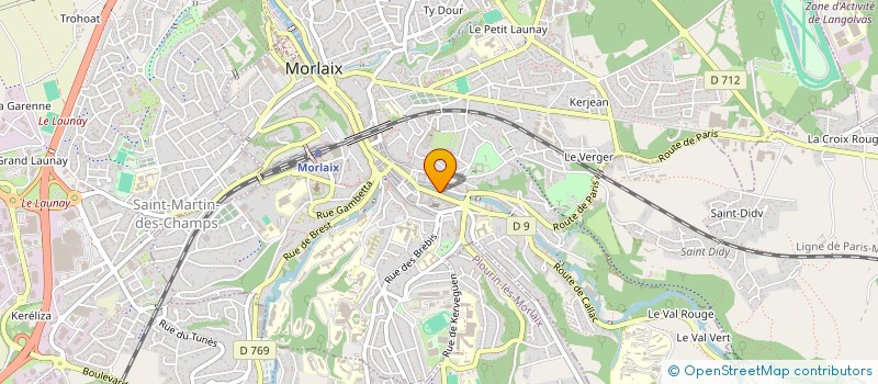 localisation de l'entreprise MADAME AMELIE MASSON  MORLAIX