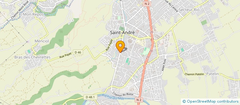 localisation de l'entreprise MADAME AMELIE MEGOU  SAINT-ANDRE