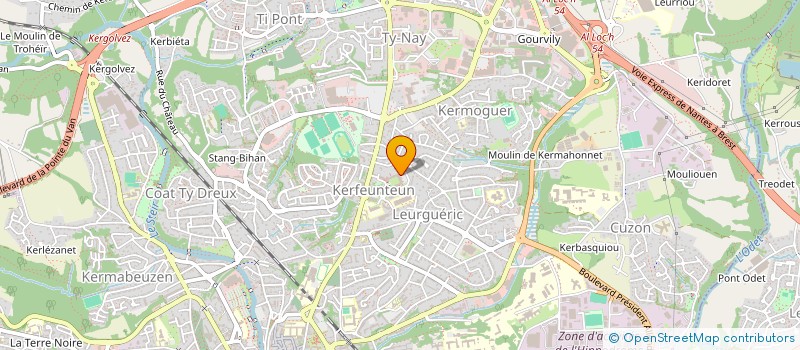 localisation de l'entreprise MADAME AMELIE MEKHFI  QUIMPER