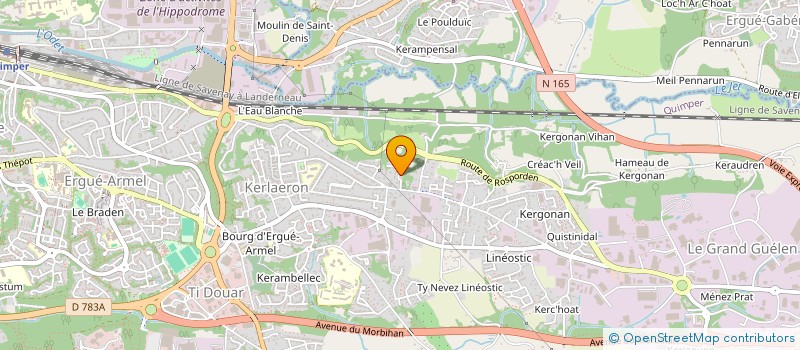 localisation de l'entreprise MADAME AMELIE MENGUY à QUIMPER