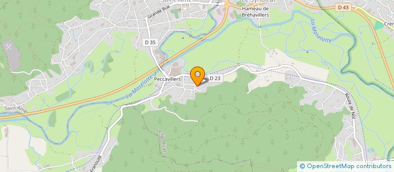 localisation de l'entreprise MADAME AMELIE MENIL  LE SYNDICAT